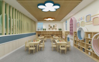 现代幼儿园3D模型下载